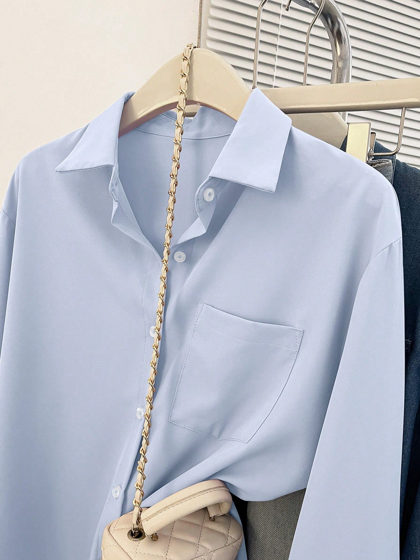 CHIC SOLID BLOUSE