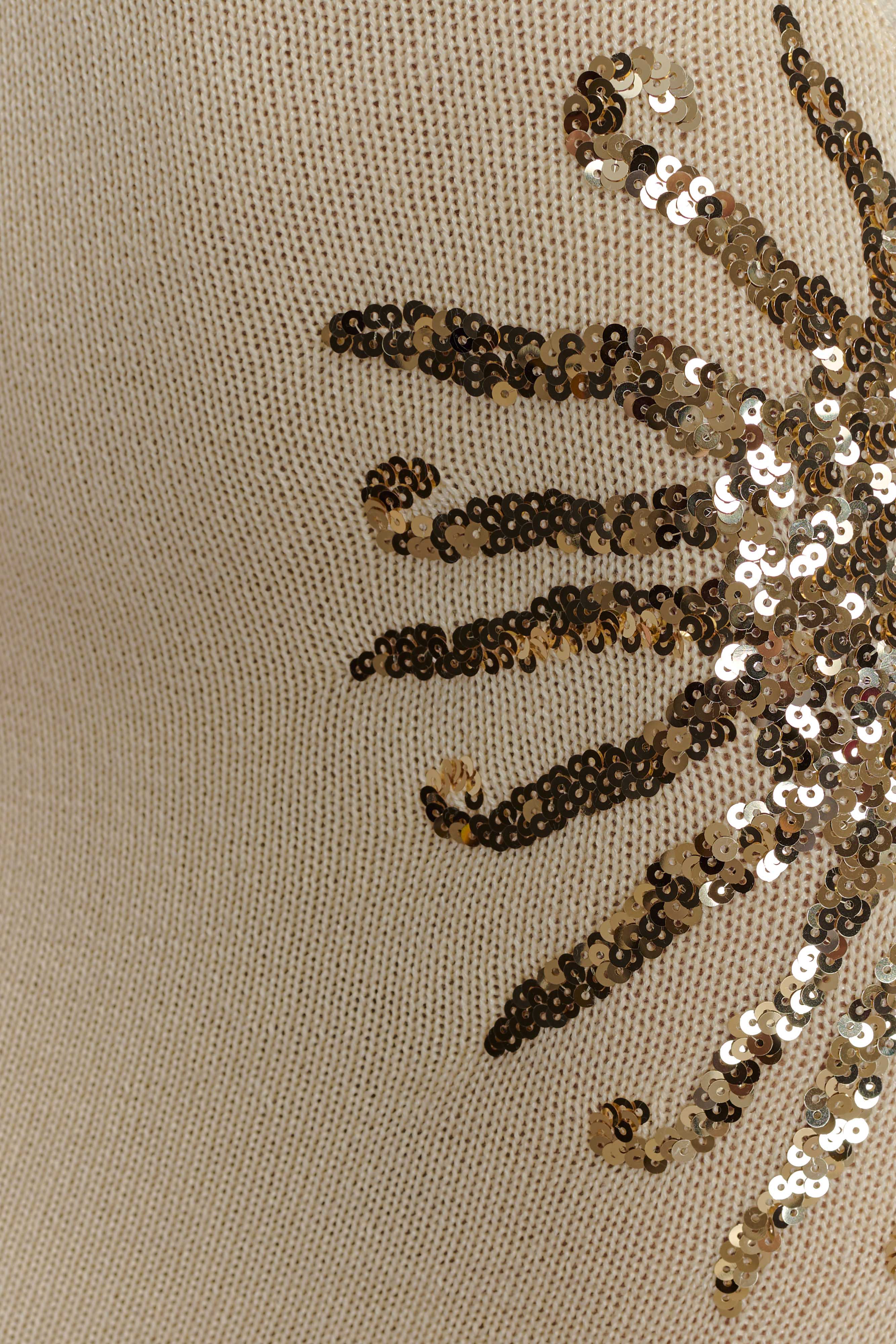 KNIT MAXI DRESS WITH SEQUIN