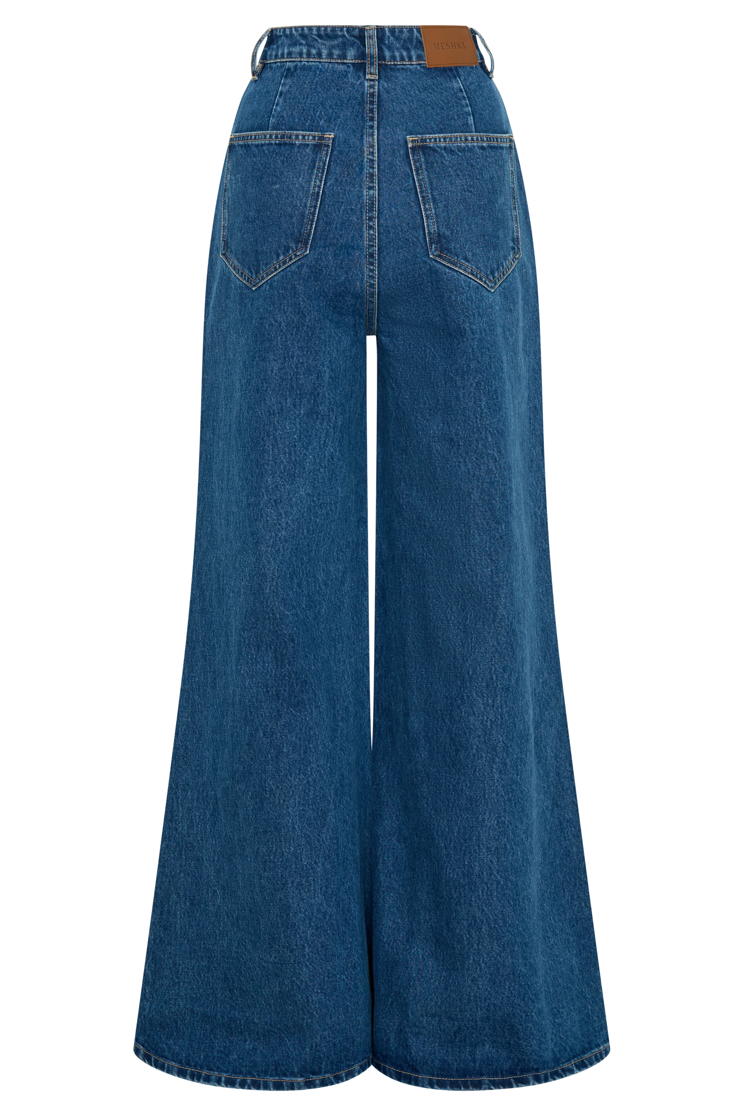 Wide Leg Flare Denim Jeans