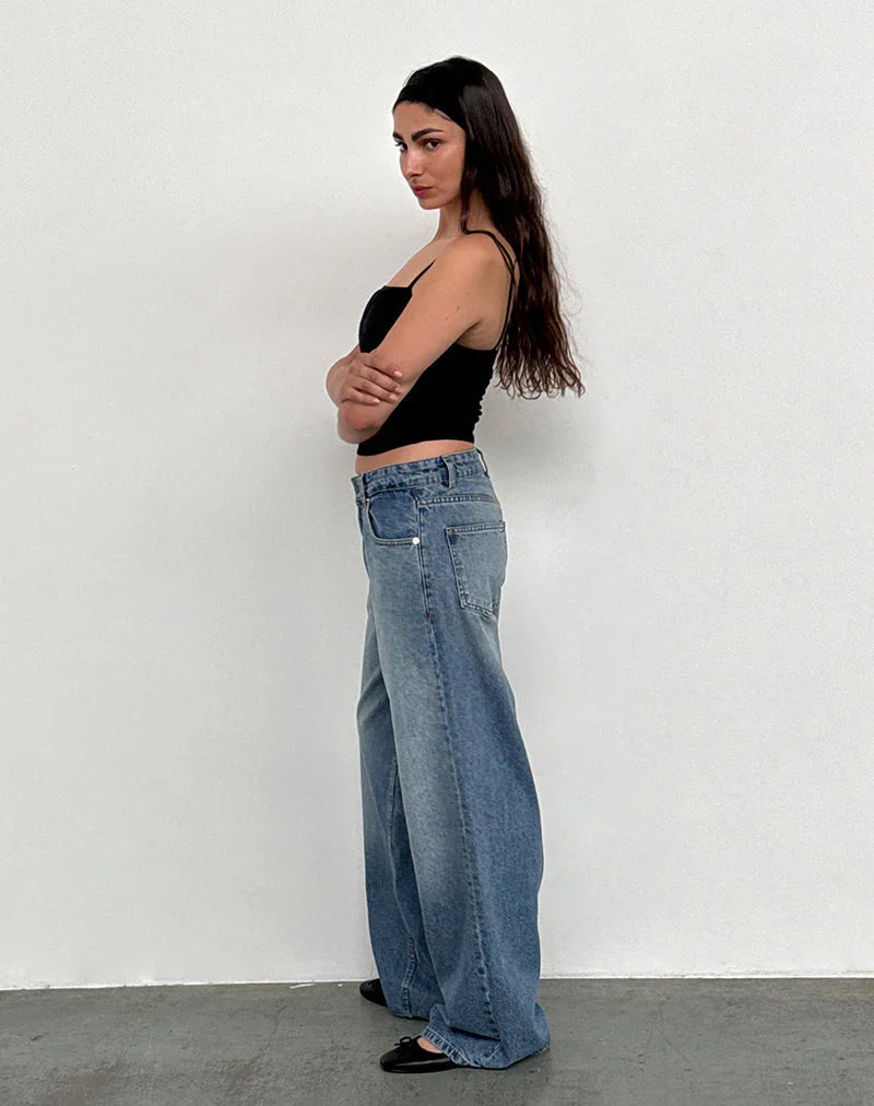 ROOMY EXTRA WIDE LOW RISE JEANS
