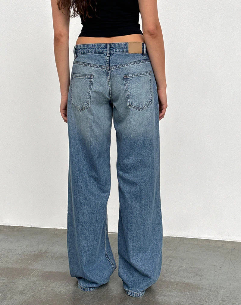 ROOMY EXTRA WIDE LOW RISE JEANS