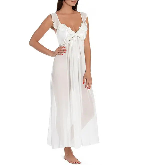 SATIN CHIFFON DRESS