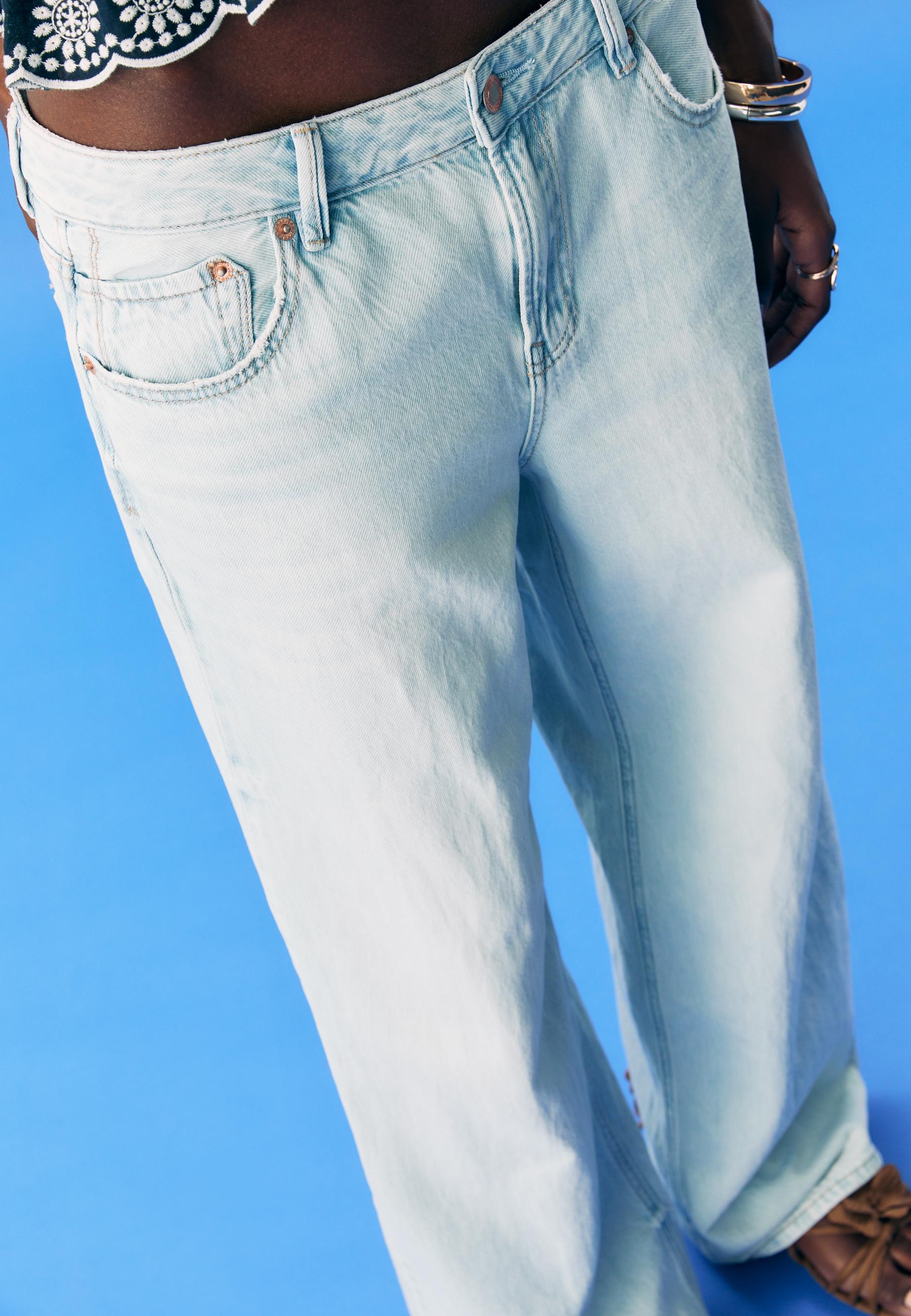 Jeans low wide leg