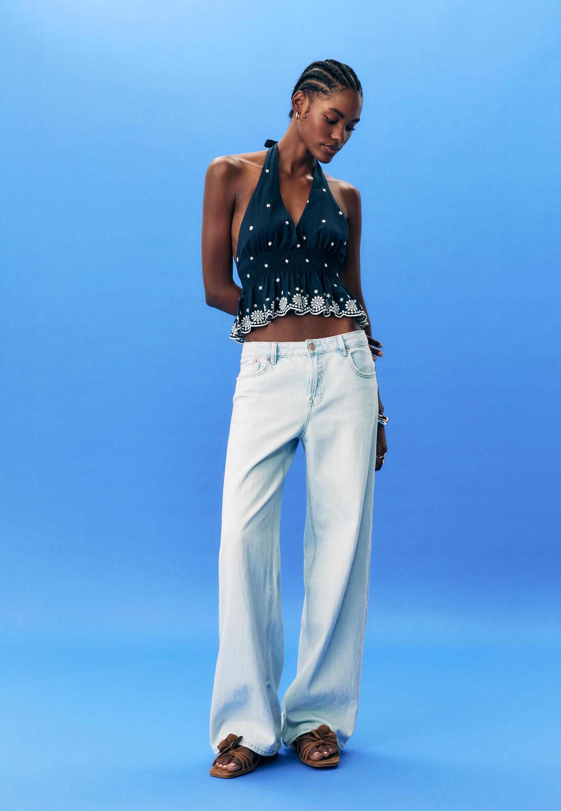 Jeans low wide leg