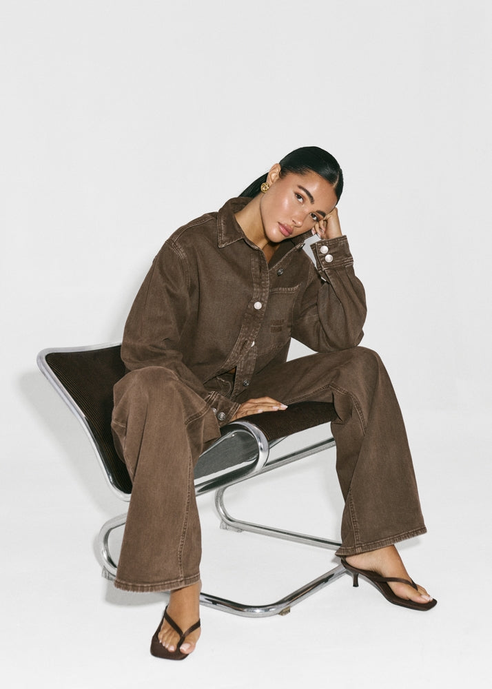 Denim Set Brown
