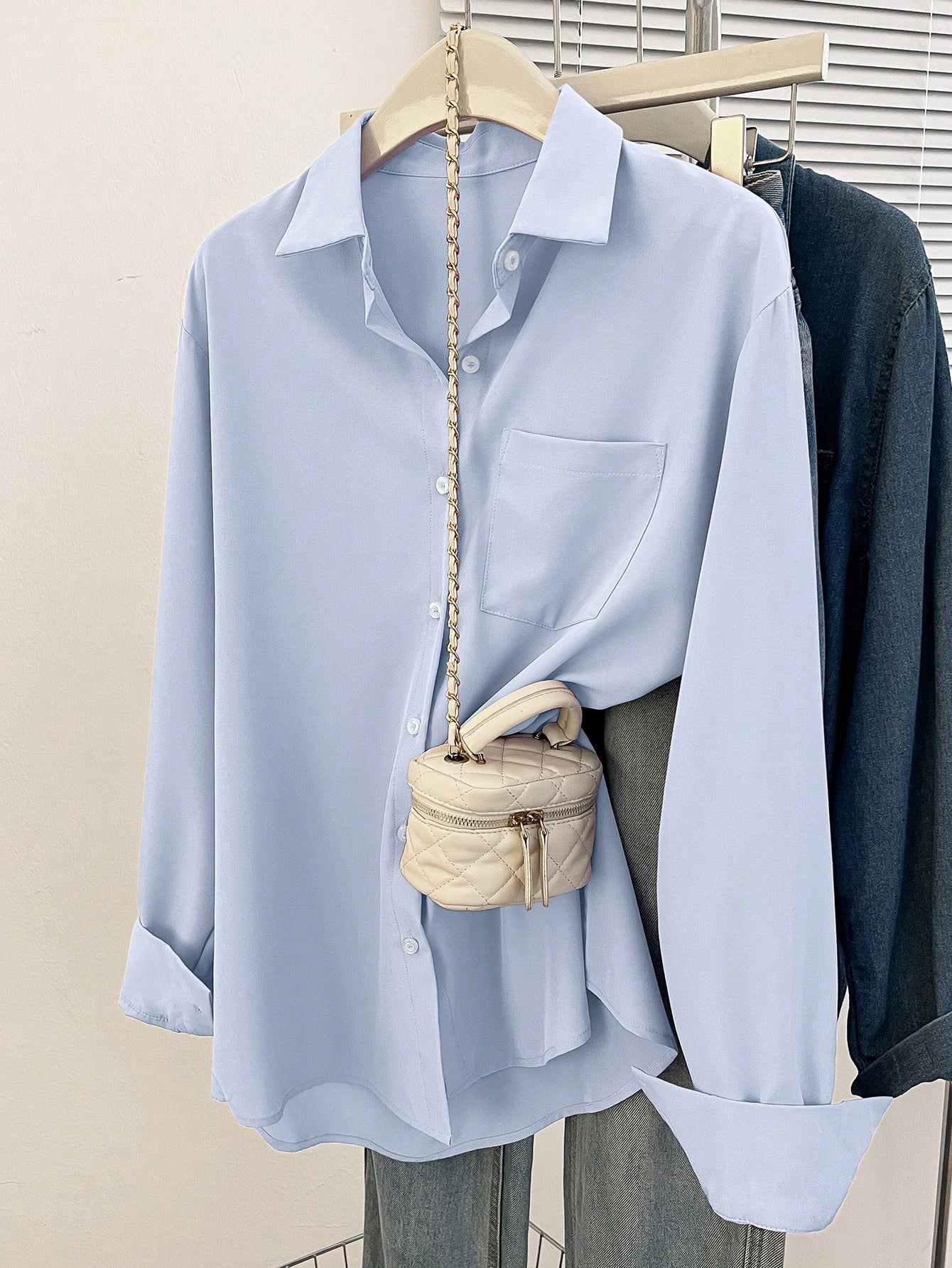 CHIC SOLID BLOUSE