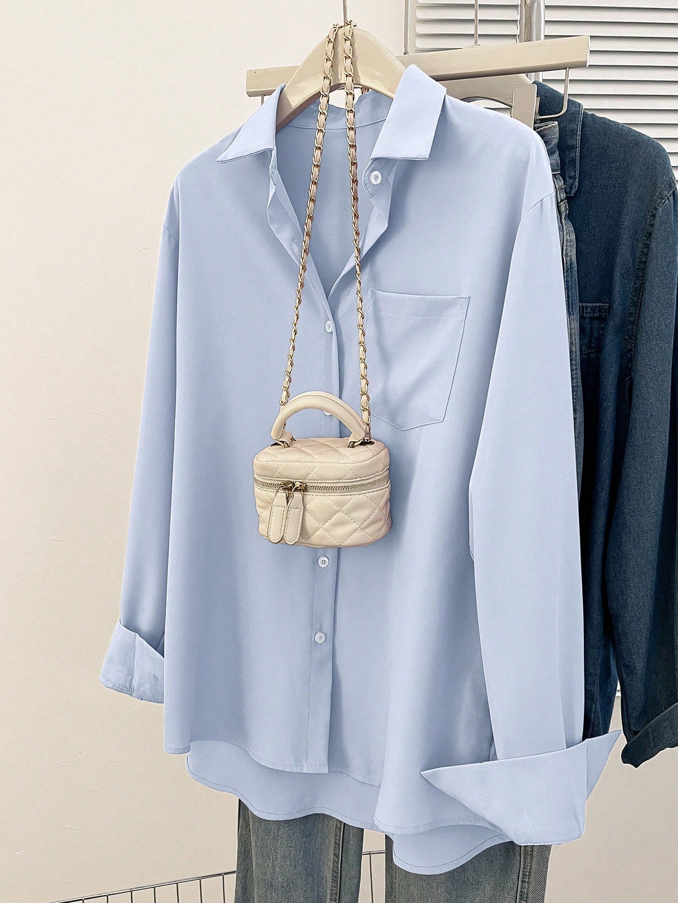 CHIC SOLID BLOUSE