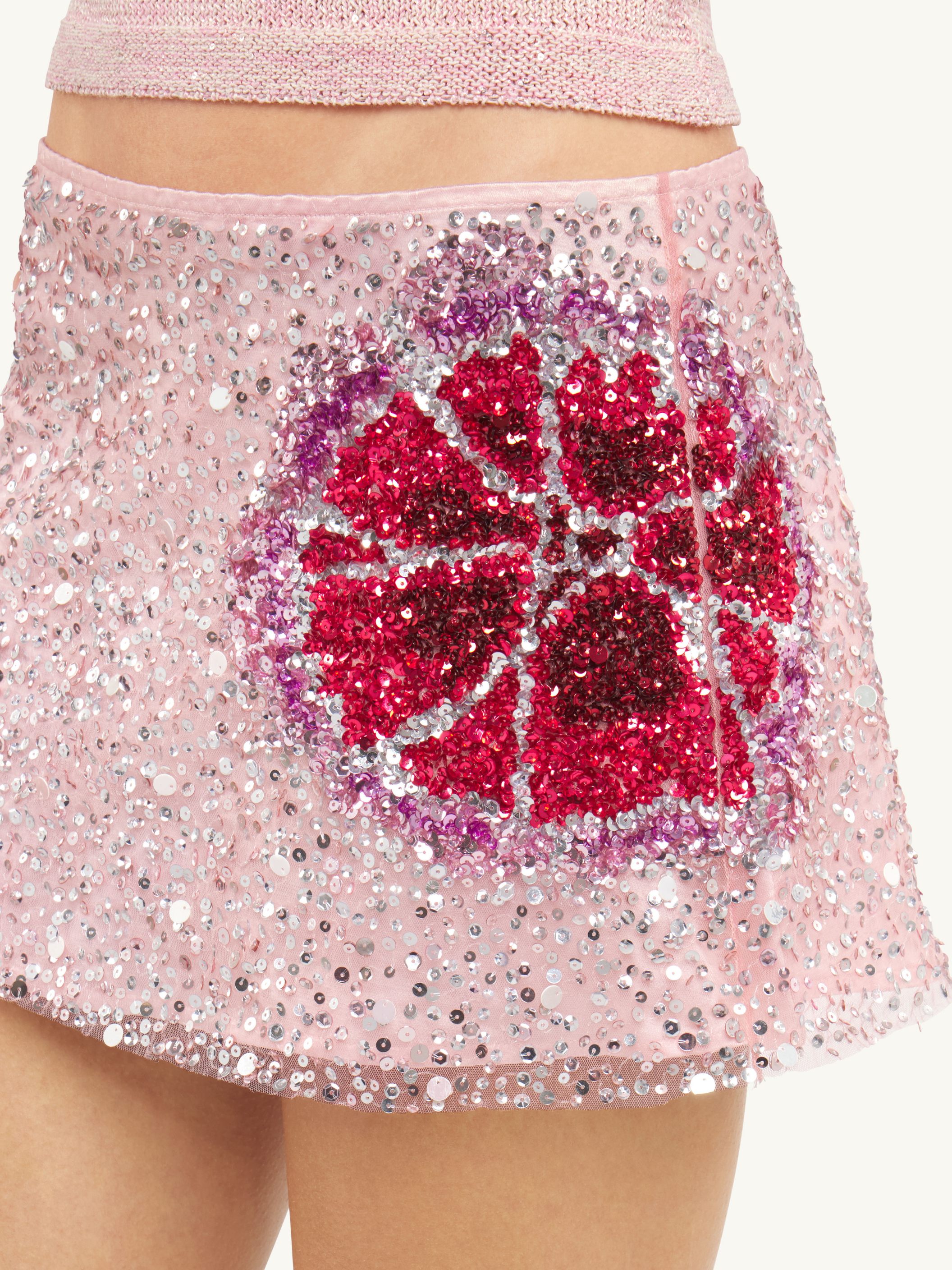 FLORAL WHIMSY BEADED SKIRT