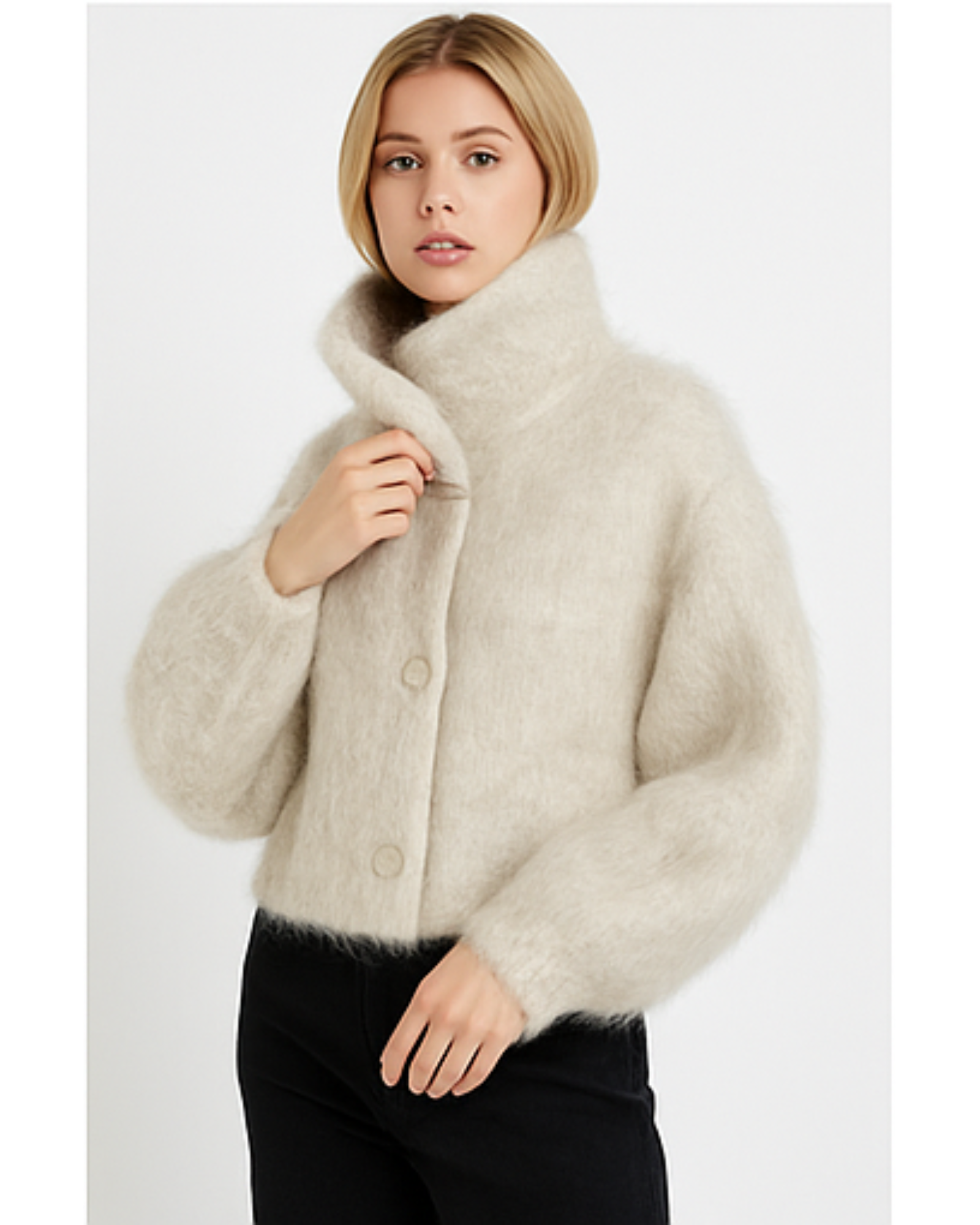 Cropped Oversized Jacket