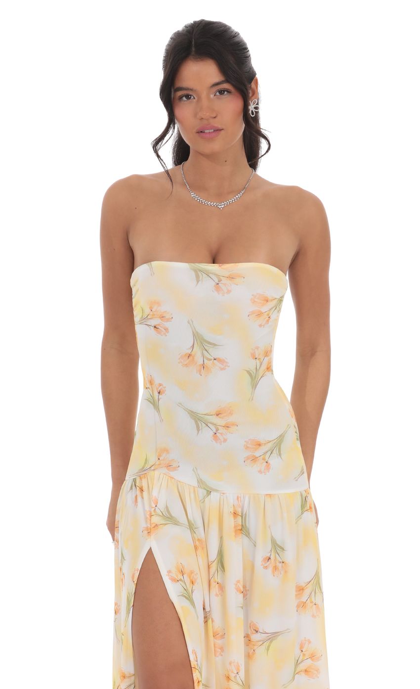 SOLARA FLORAL DROP WAIST DRESS