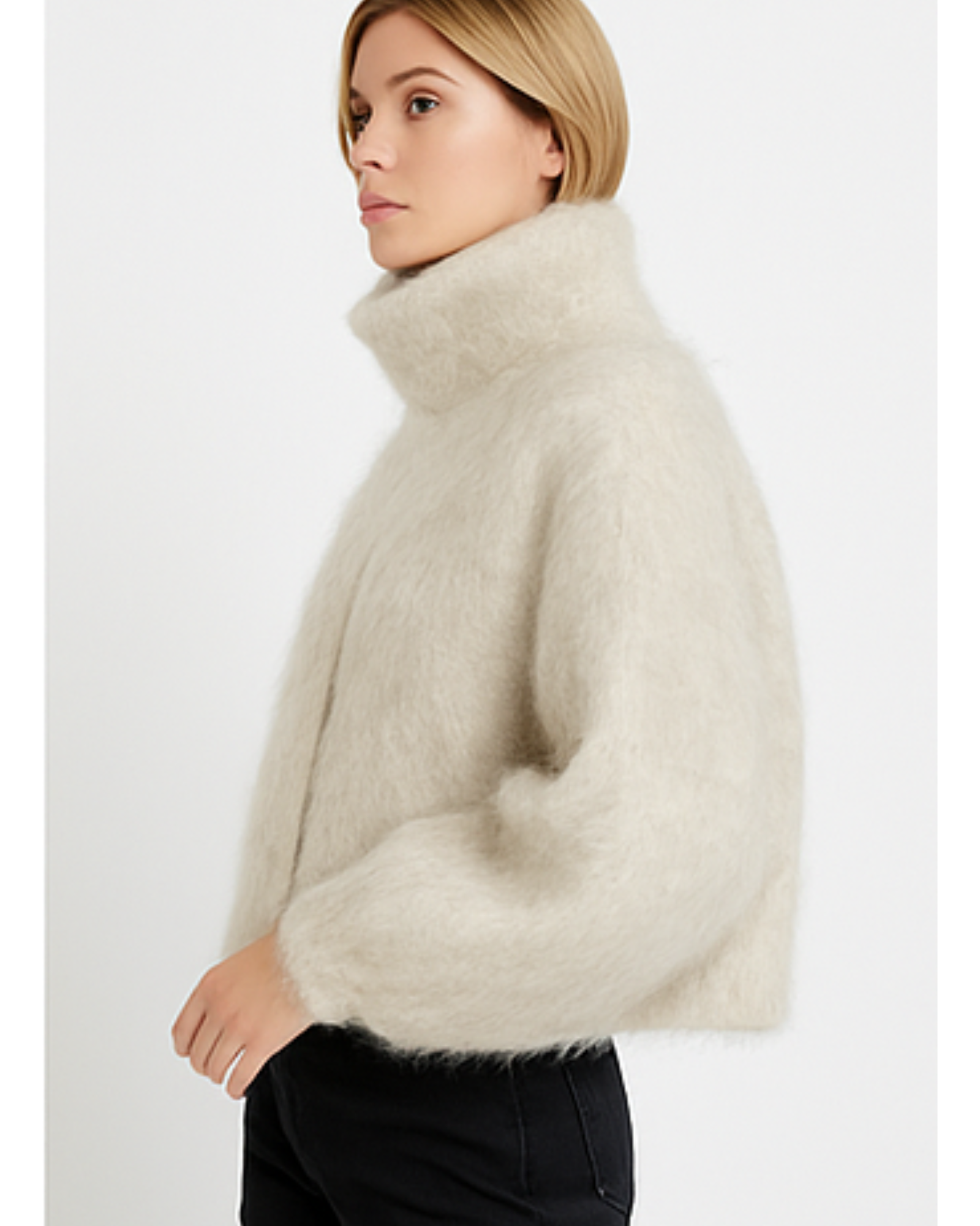 Cropped Oversized Jacket