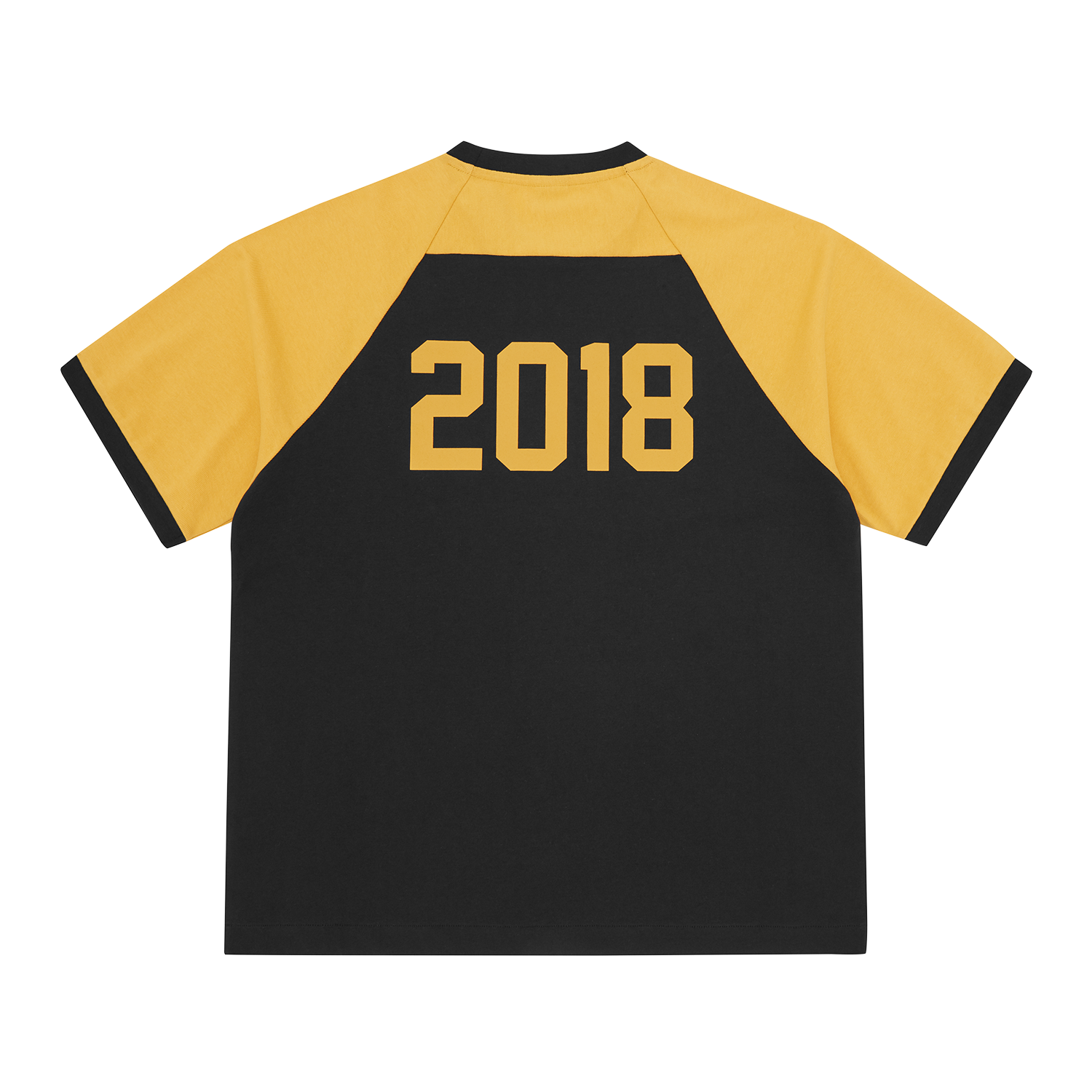 ALCATRAZ EAGLE RAGLAN TEE [BLACK/YELLOW]