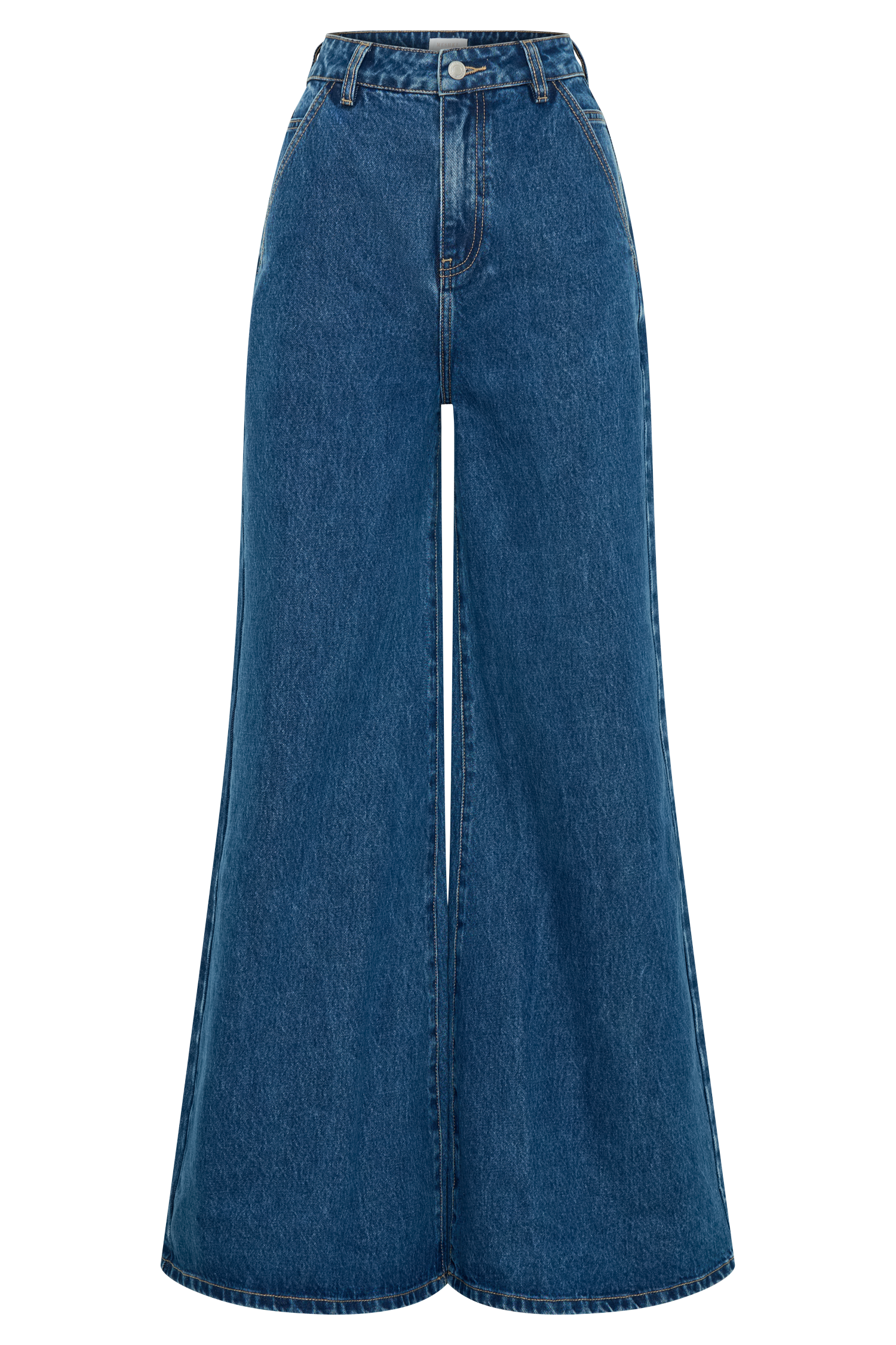 Wide Leg Flare Denim Jeans