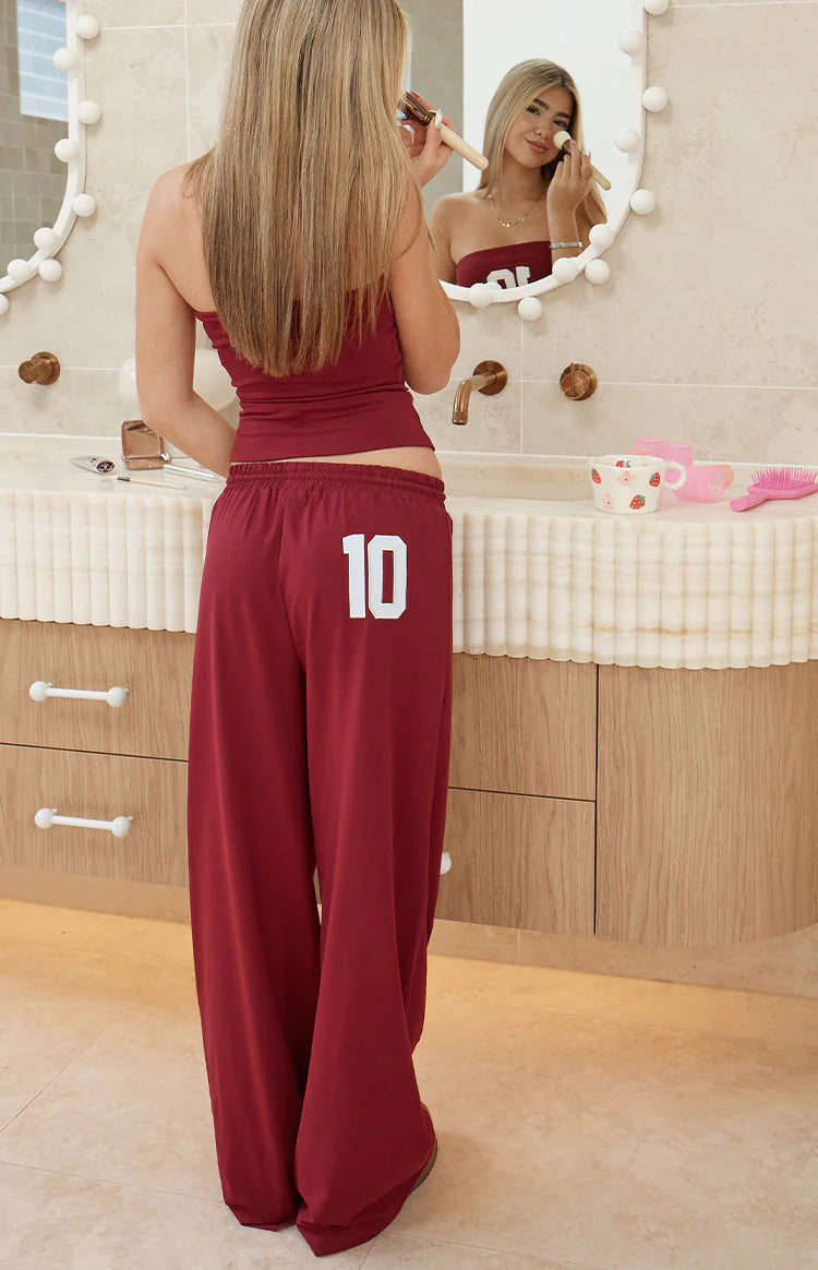 DAISY BURGUNDY SET