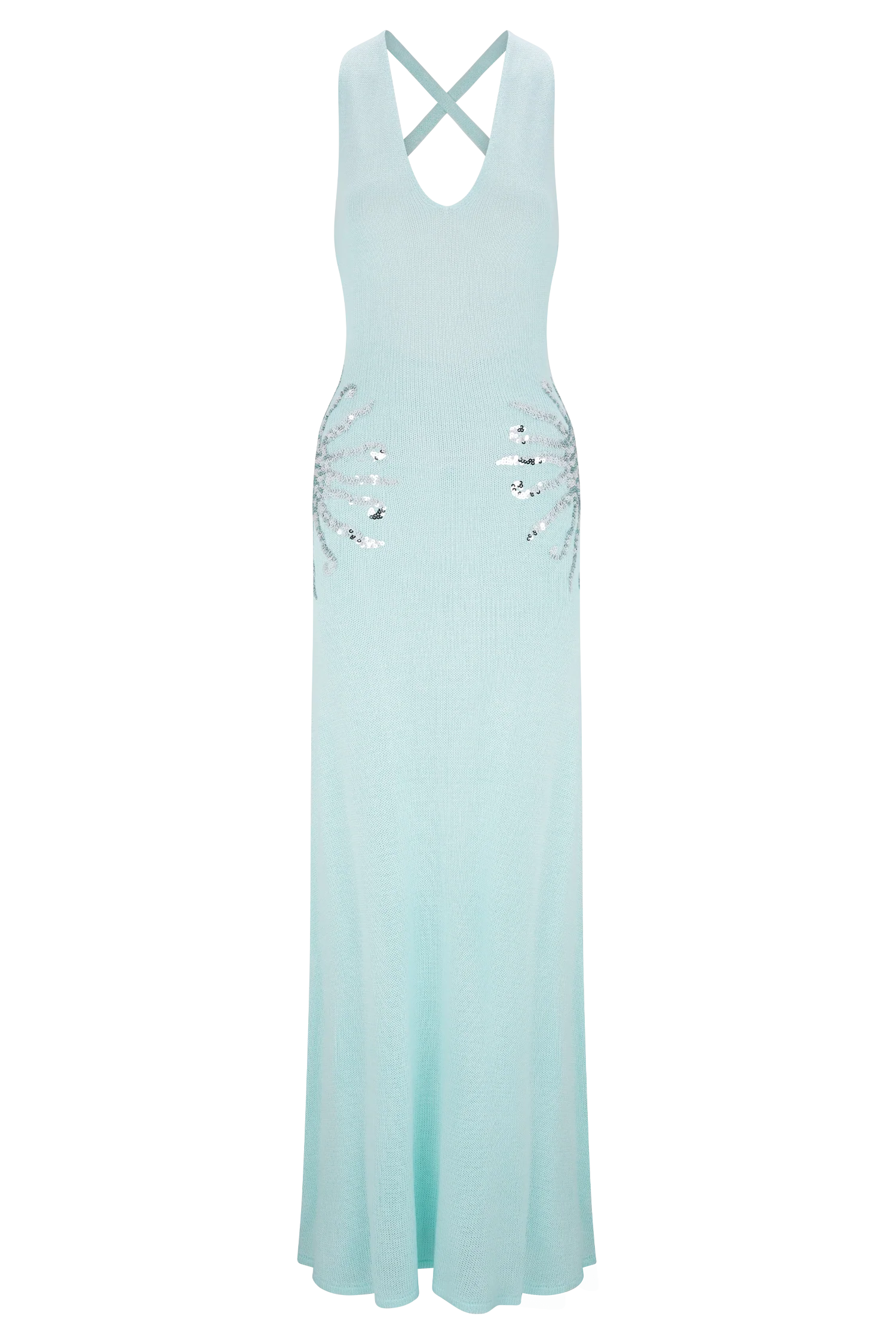 KNIT MAXI DRESS WITH SEQUIN