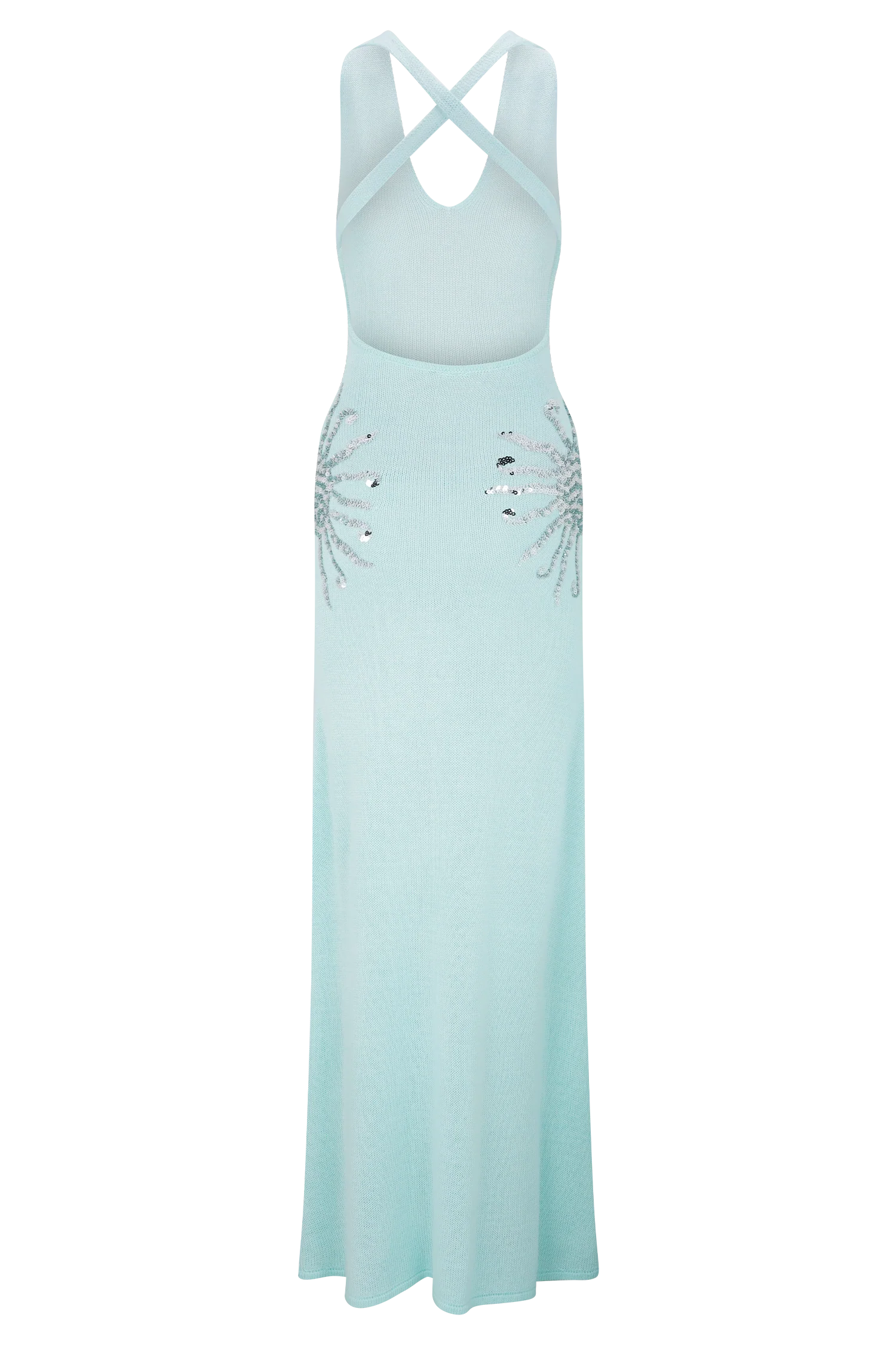 KNIT MAXI DRESS WITH SEQUIN