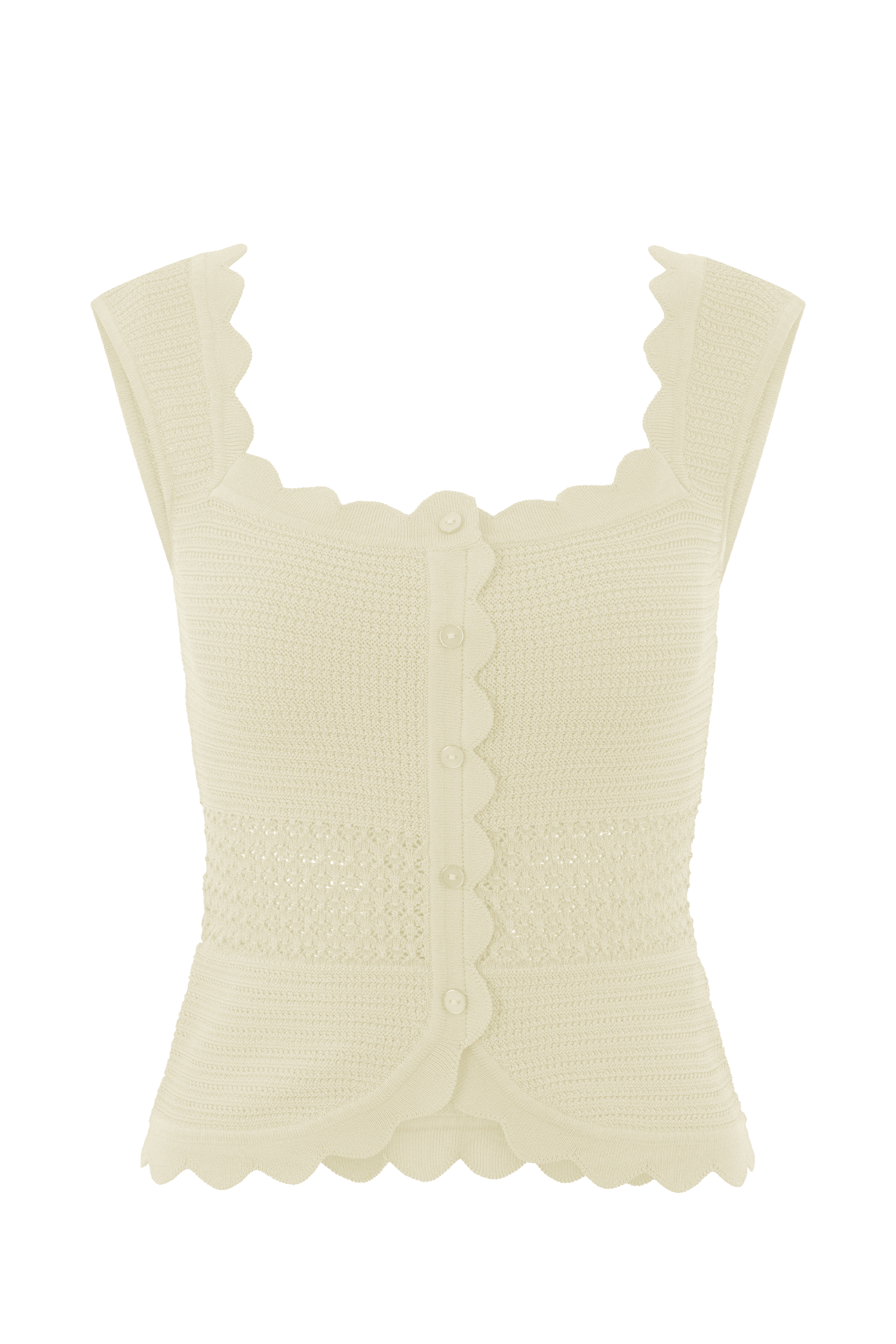 Madeline Scallop Knit Top