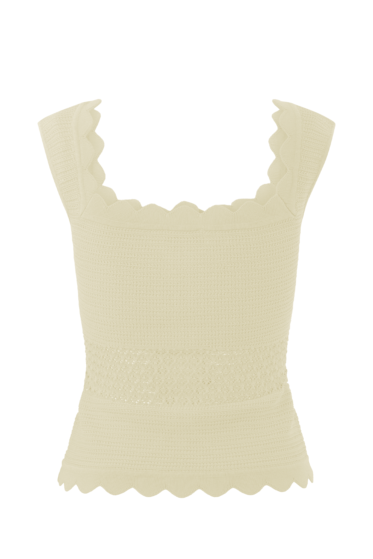 Madeline Scallop Knit Top