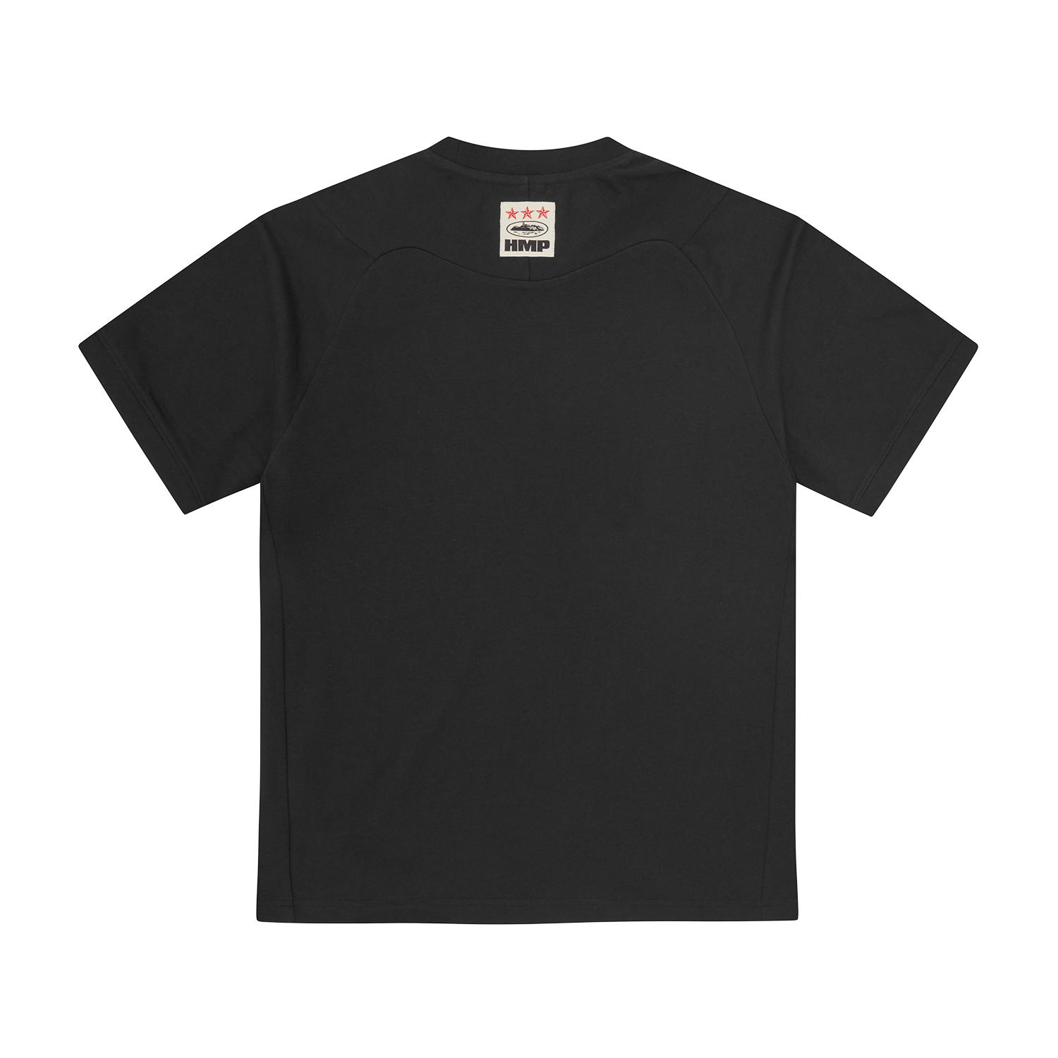 HMP PANEL MOCK TEE [BLACK]