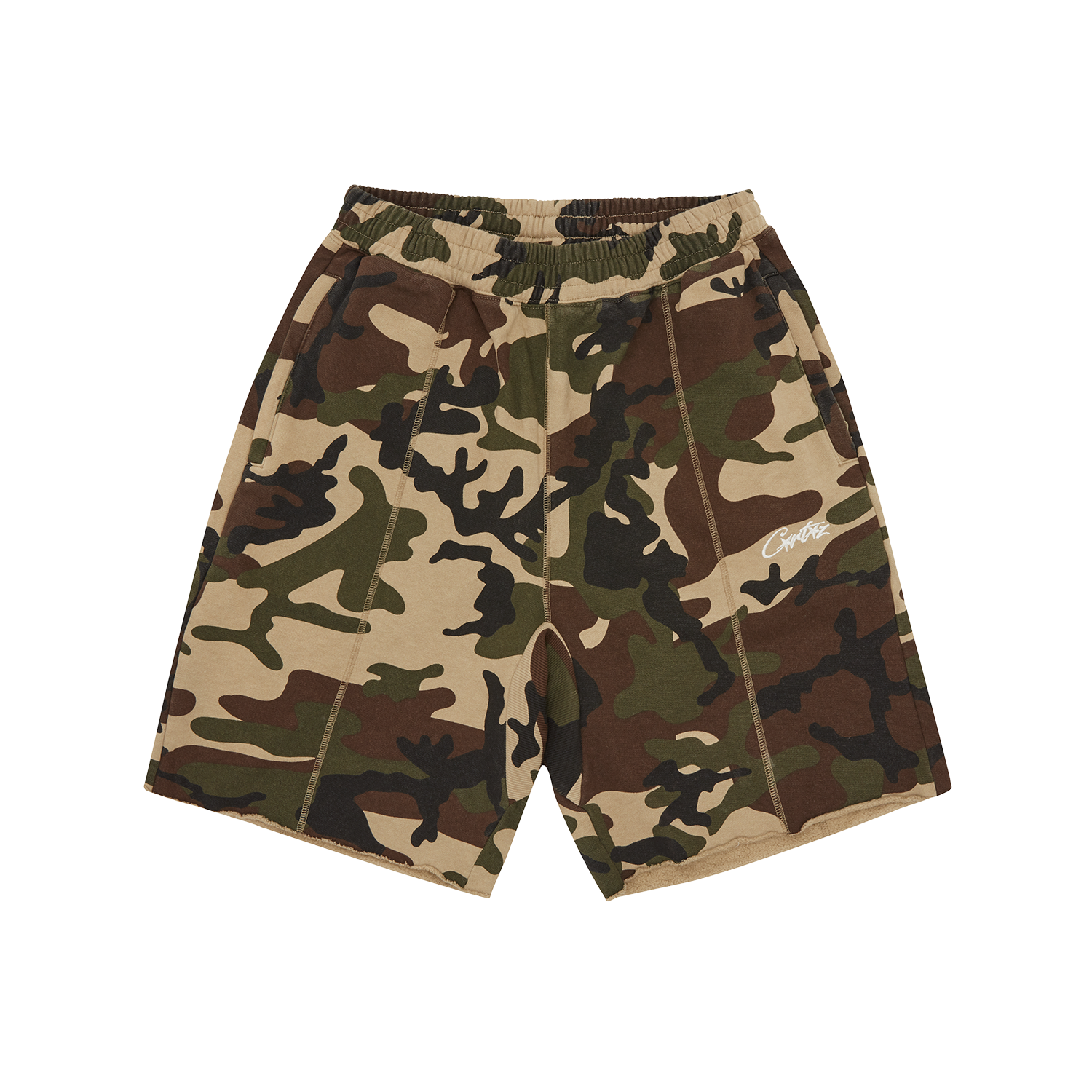 HMP RAW HEM SHORTS [CAMO]