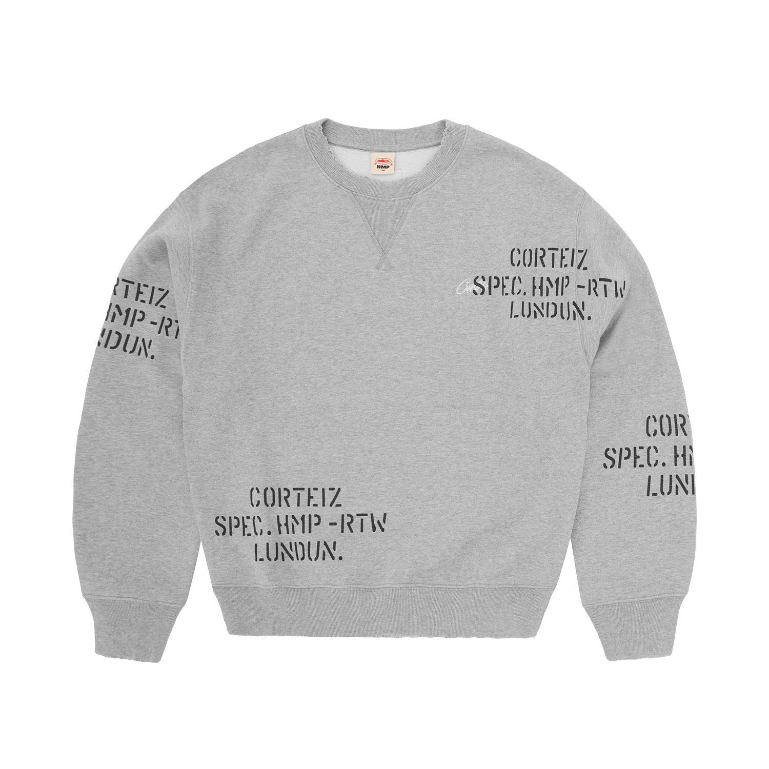 HMP STENCIL CREWNECK [LIGHT HEATHER]