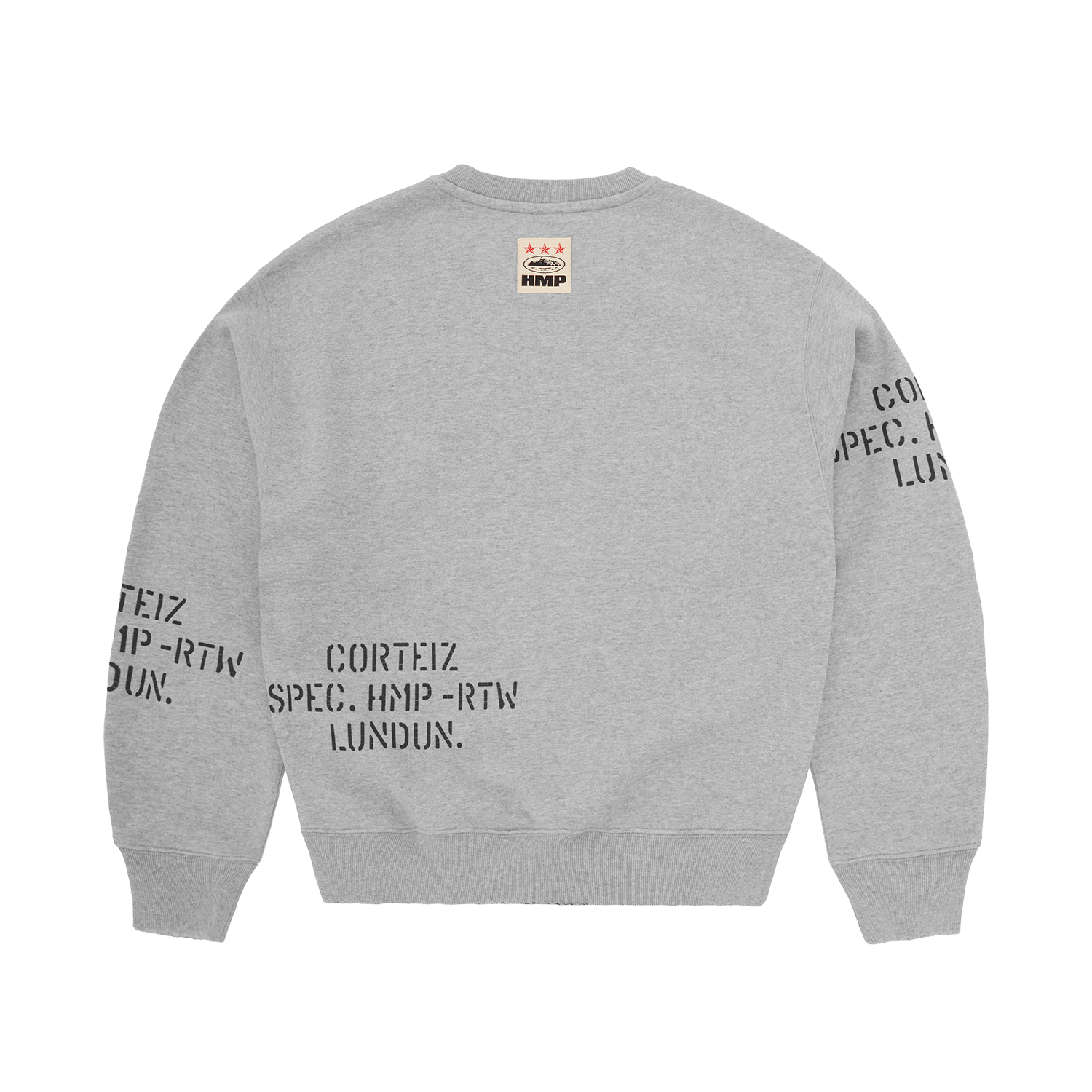 HMP STENCIL CREWNECK [LIGHT HEATHER]