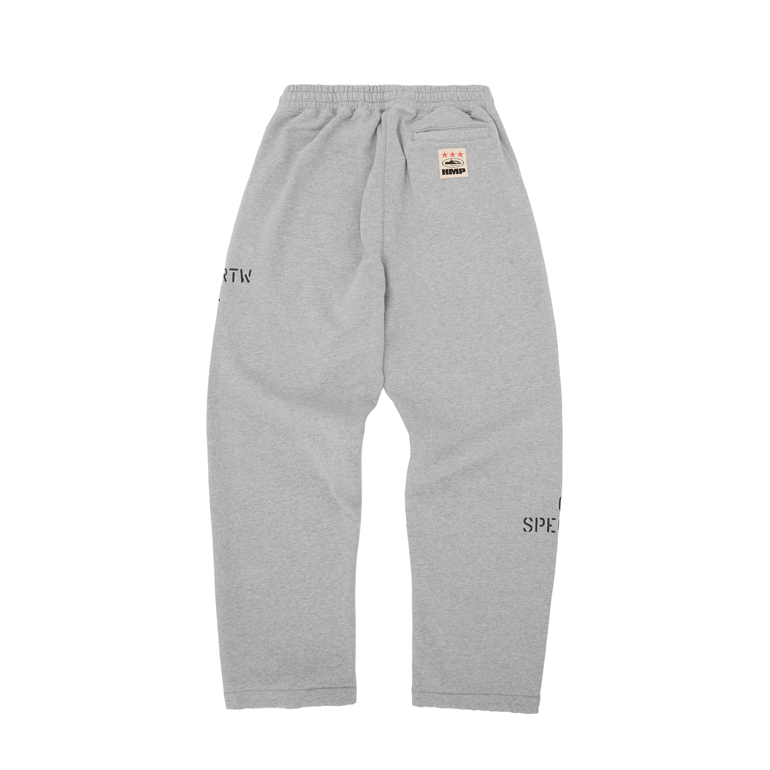 HMP STENCIL OPEN HEM PANT [LIGHT HEATHER]
