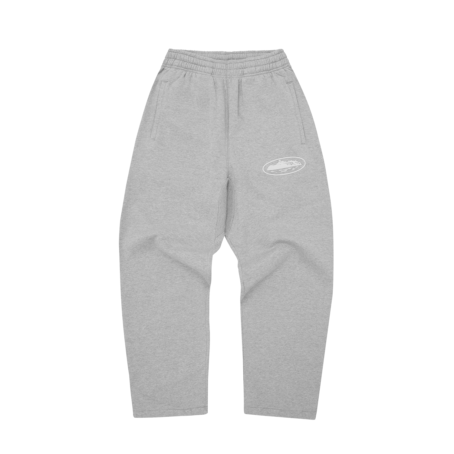 ISLAND PUFF PRINT OPEN HEM PANT [HEATHER GREY]