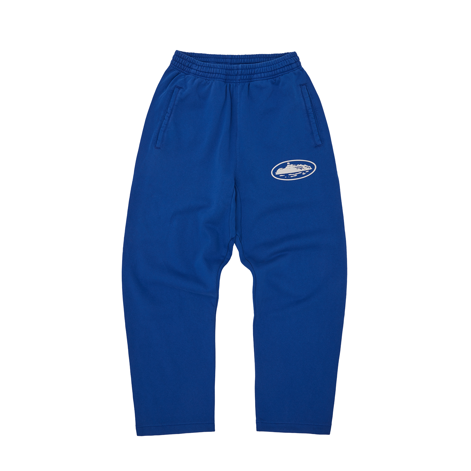 ISLAND PUFF PRINT OPEN HEM PANT [WASHED ROYAL]