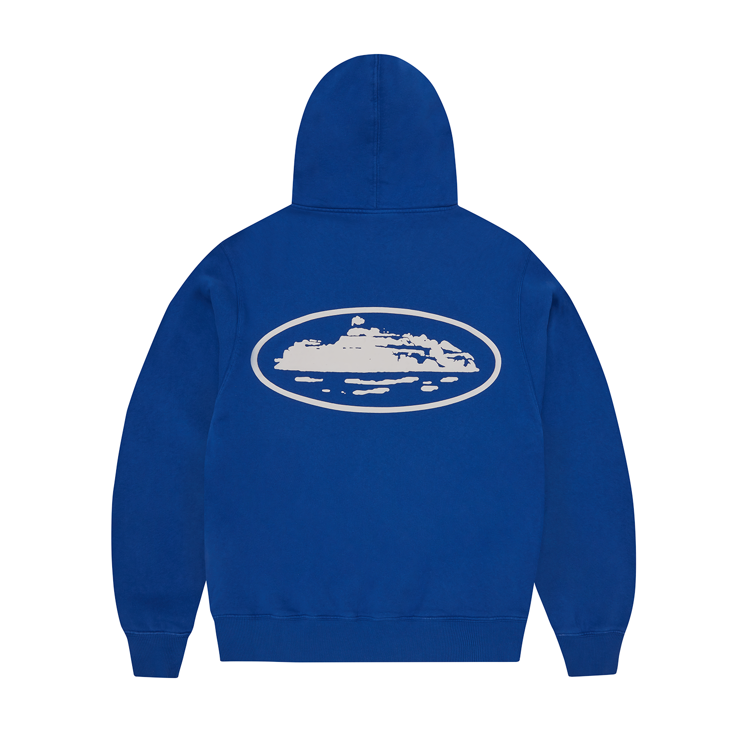 ISLAND PUFF PRINT ZIP HOODIE [WASHED ROYAL]