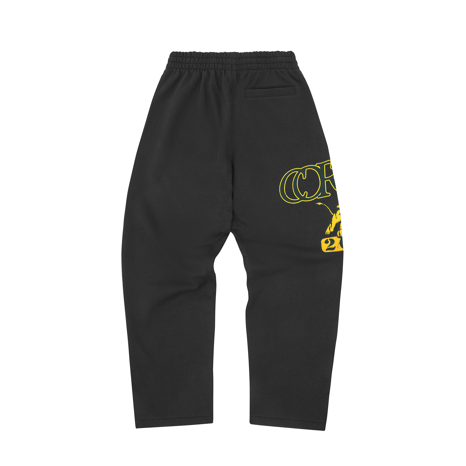 LION VARSITY OPEN HEM PANT [BLACK]