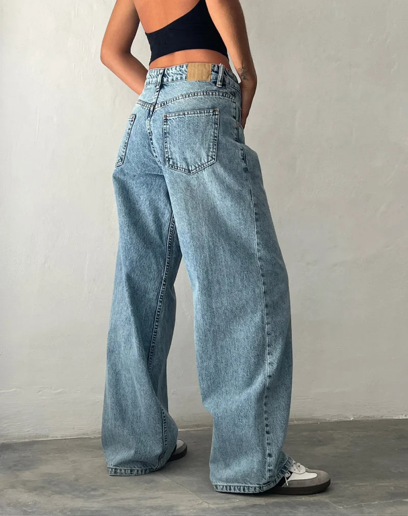 ROOMY EXTRA WIDE LOW RISE JEANS