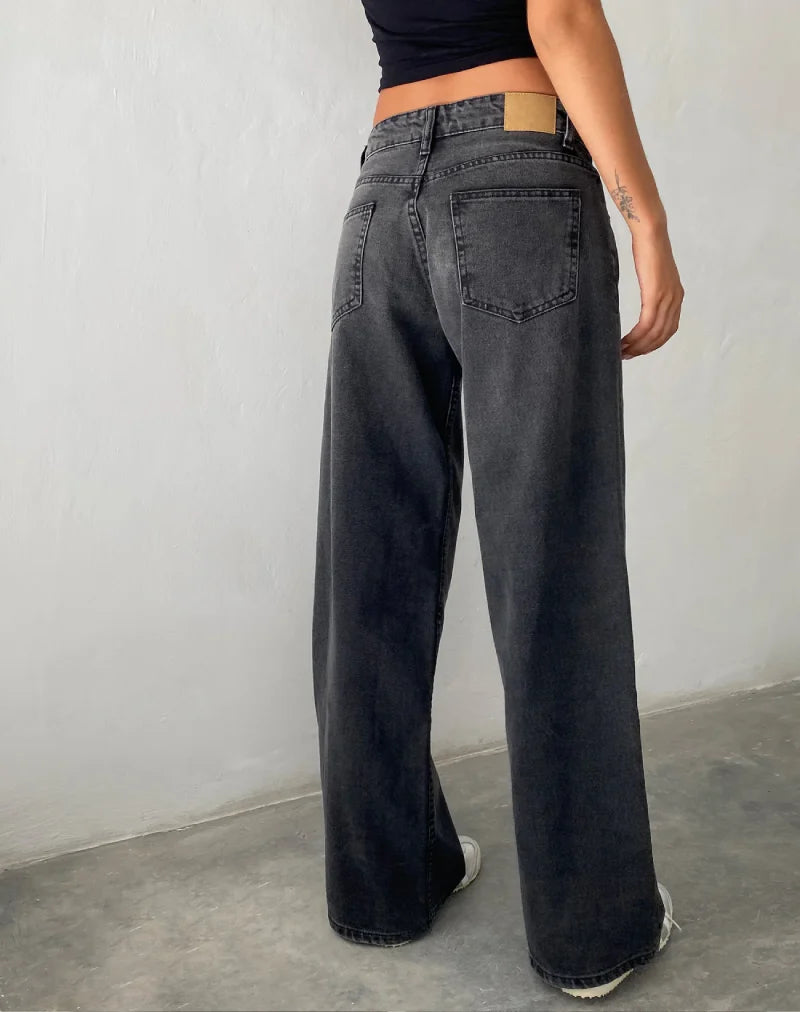 ROOMY EXTRA WIDE LOW RISE JEANS