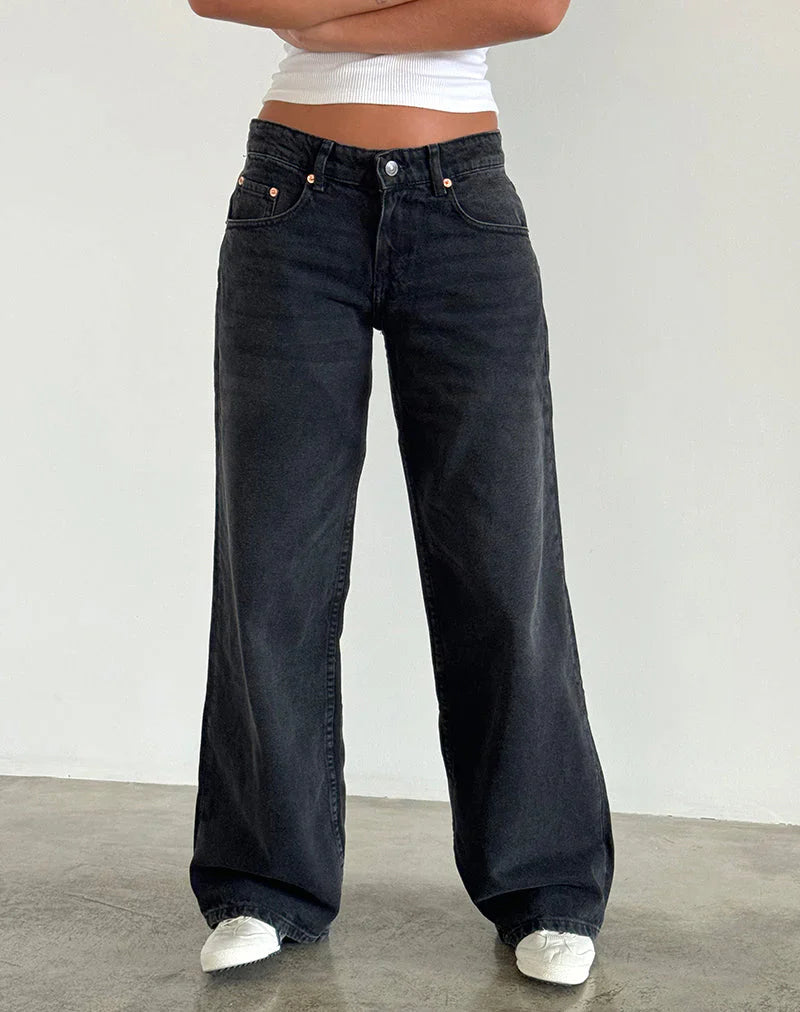 ROOMY EXTRA WIDE LOW RISE JEANS
