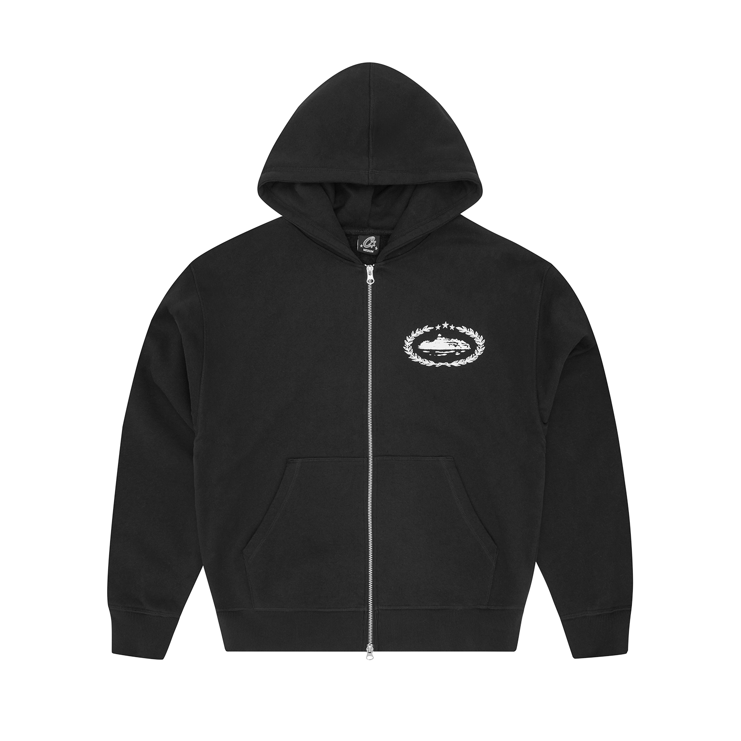 SUPERIOR ROYALE ZIP HOODIE [BLACK]