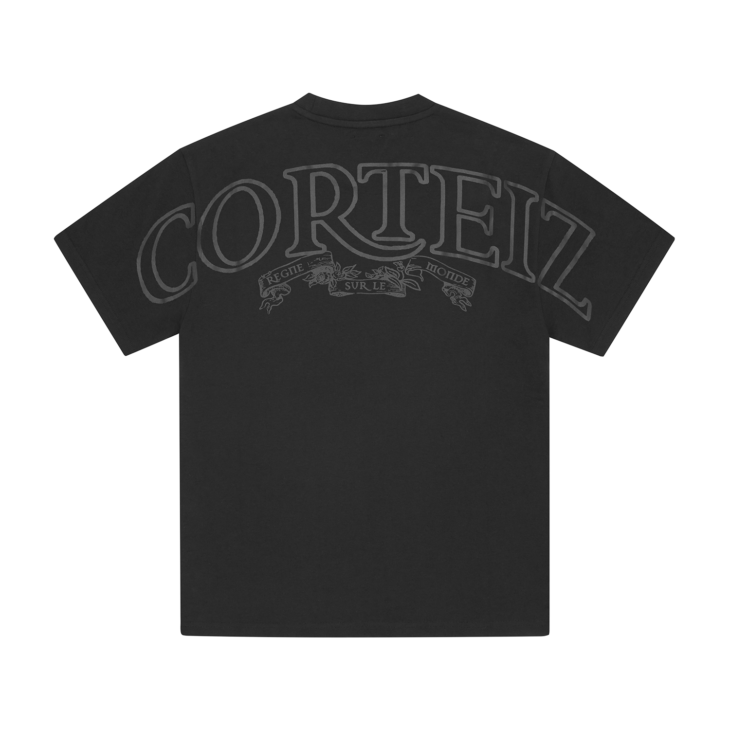 ROYALE HEAVYWEIGHT TEE [BLACK/BLACK]