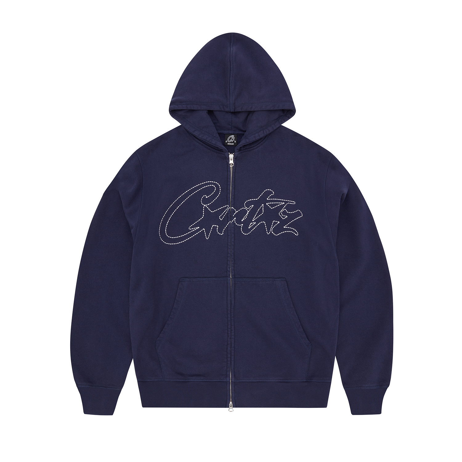 THICK STITCH ALLSTARZ ZIP HOODIE [NAVY]