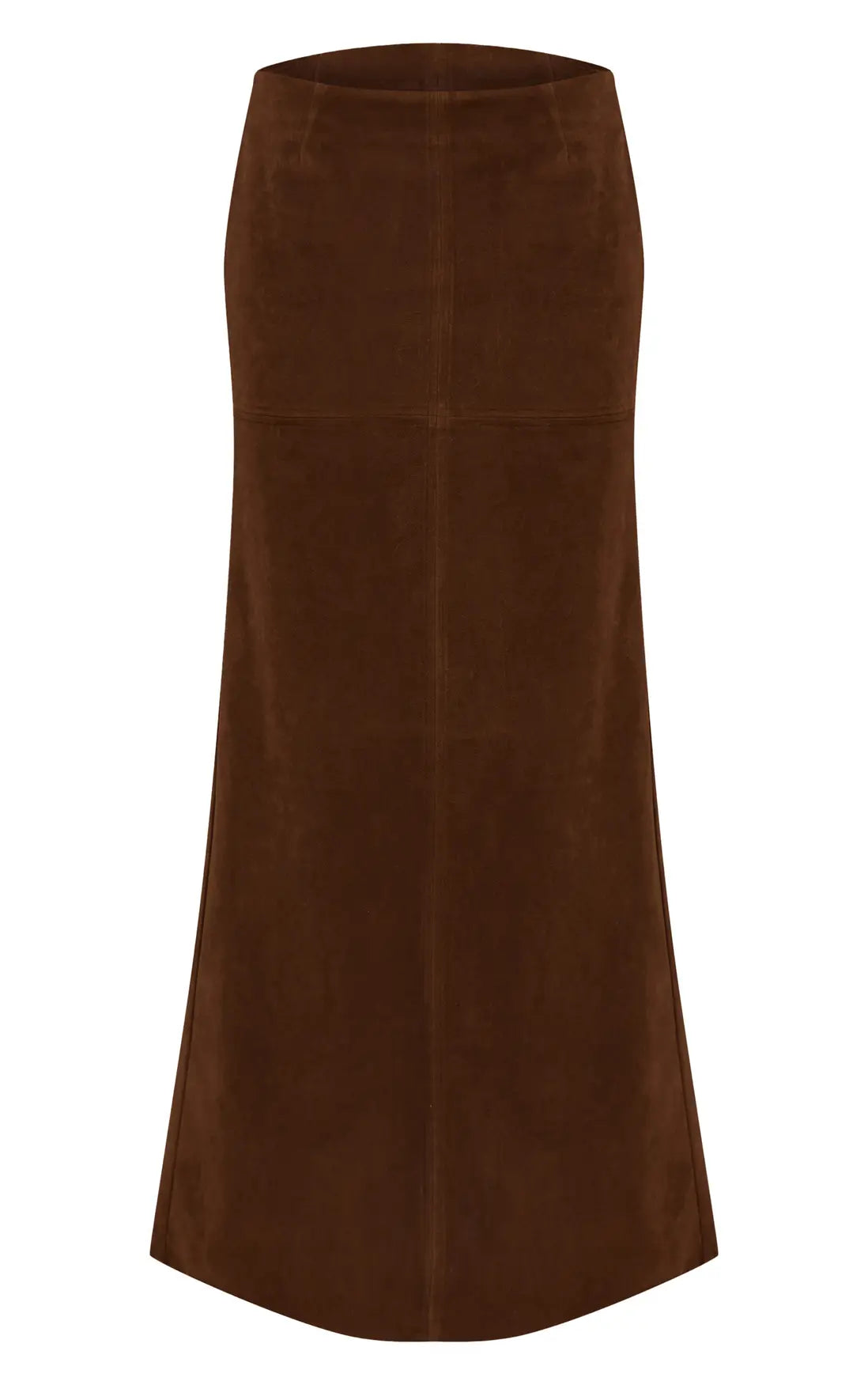 Suede Column Maxi Skirt