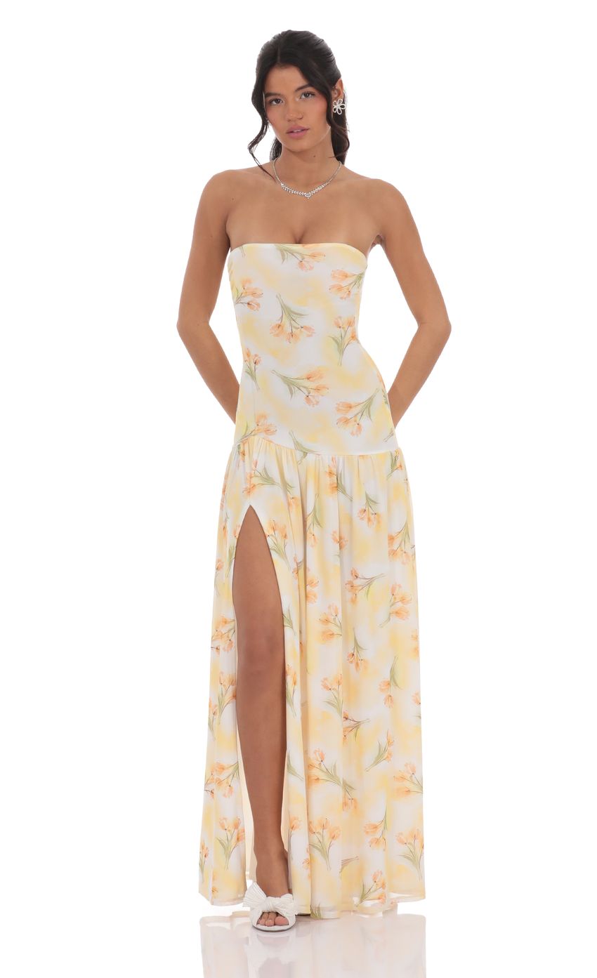 SOLARA FLORAL DROP WAIST DRESS